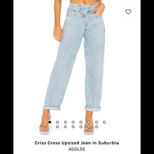 Agolde cross cross upsized jeans